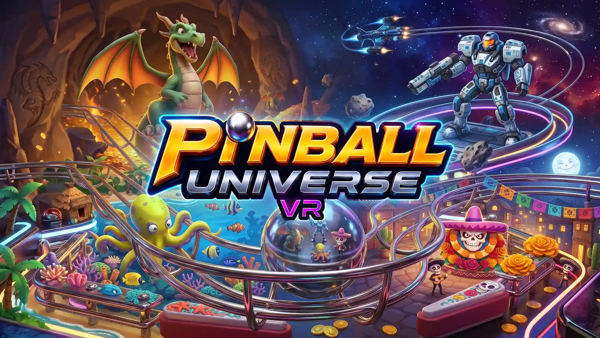Meta Quest 游戏《弹球宇宙 VR》Pinball Universe VR 1